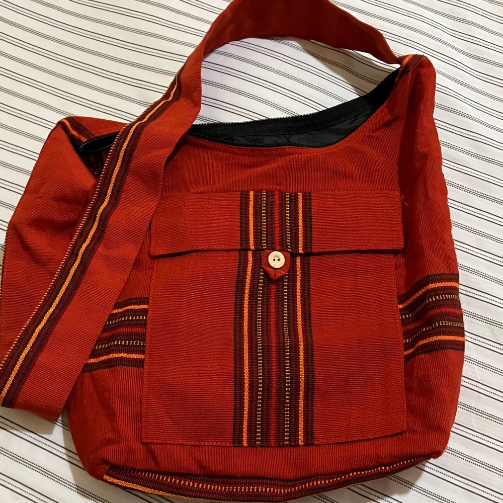 Guatemalan Stylish Red Shoulder Bag